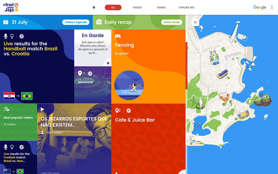 Google Rio 2016 Olympics