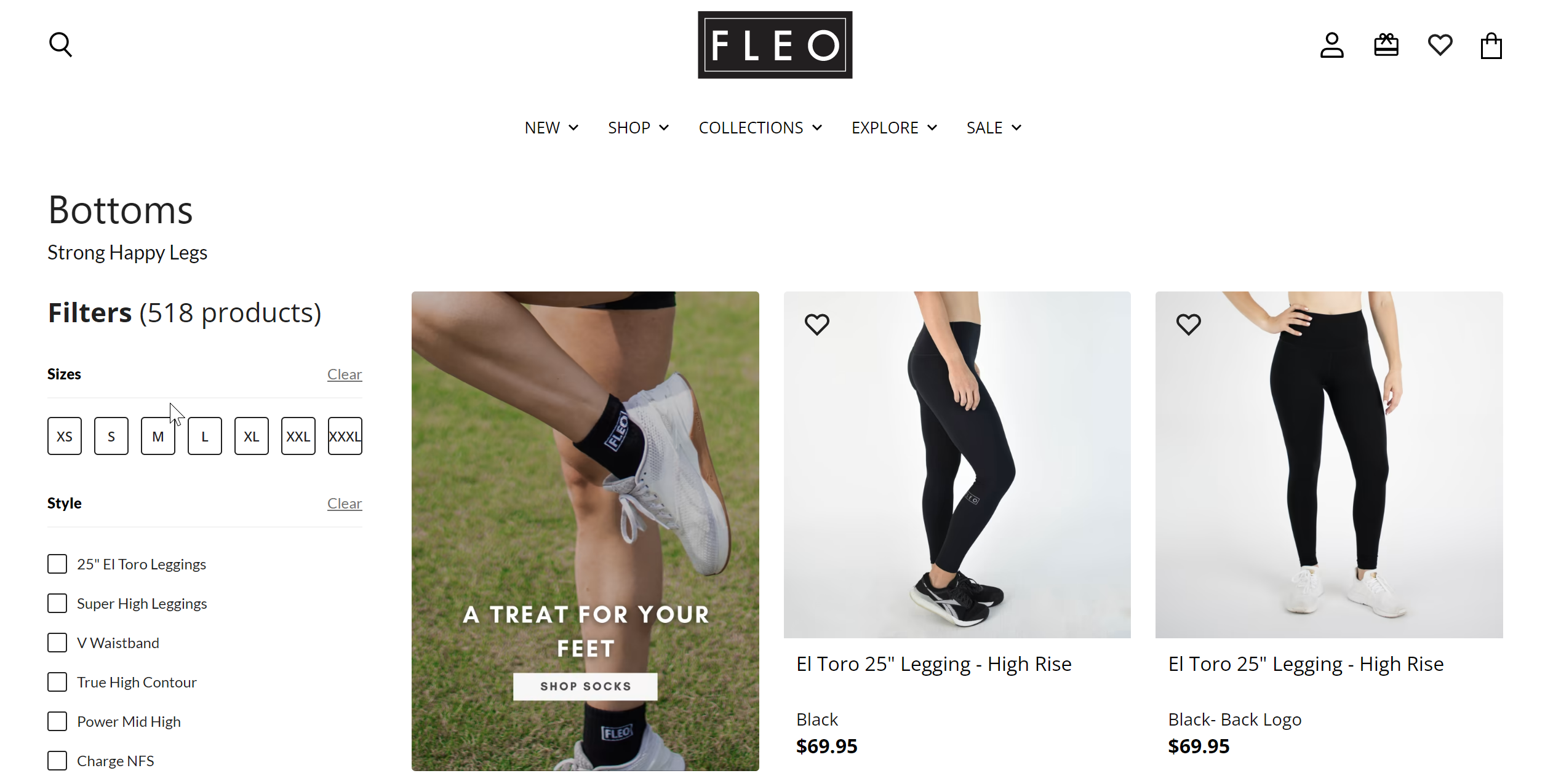 Fleo Product Listing Page