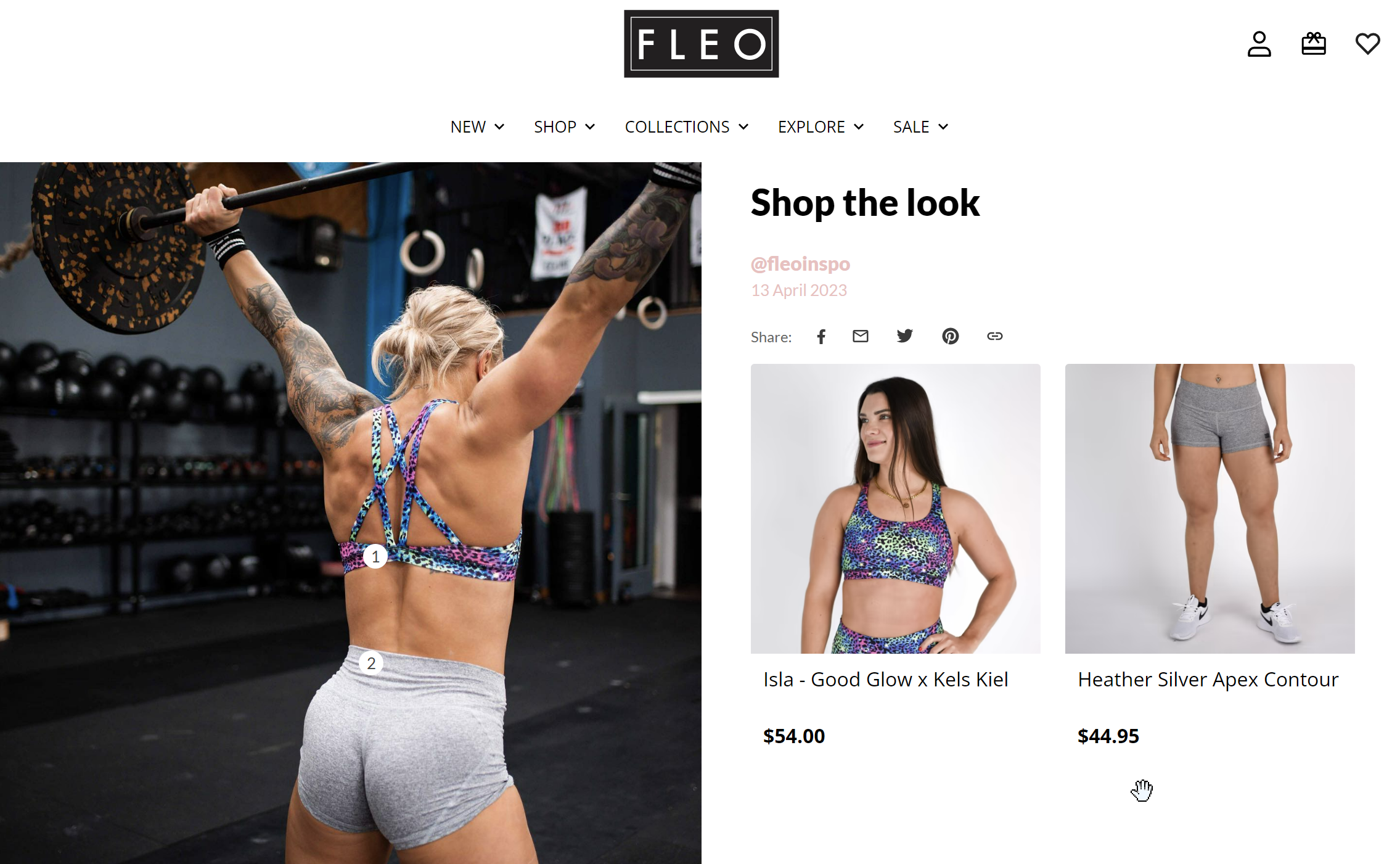 Fleo Shop the Look feature